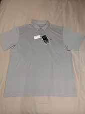 Callaway Men's Golf Shirt Polo Opti-dri Sz XXL Gray Sun protection Fabric.