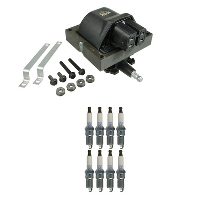 NGK HEI Ignition Coil 8 Laser Iridium Spark Plugs Kit For Caprice 4.3 V8 1994-95