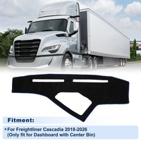 Armaturenbrettabdeckung Mit Mittelablage FüR Freightliner Cascadia 18-26, 1 Satz