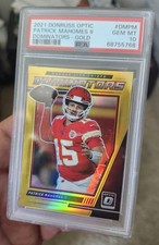 2021 Panini Donruss Optic Patrick Mahomes II Dominators GOLD 01/10 PSA 10 