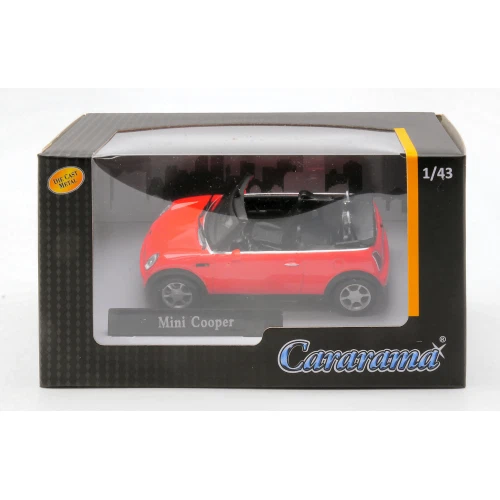NEW MINI COOPER CABRIOLET 2005 RED 1:43 Cararama Auto Stradali Modellino Nuovo - Immagine 2 di 2