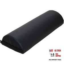 ForPro Premium Jumbo Half-Round Bolster Pillow for Massage and Yoga, Oil and