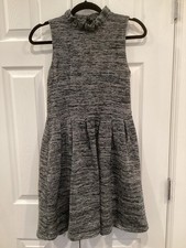Ganni  Anthropologie Women’s XS Sleeveless Sweater Dress Black And White Marled