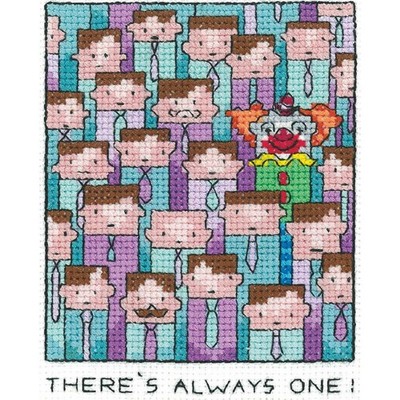 Heritage counted cross stitch kit Aida ''Always One'', SHAO1460-A, 9x11,5cm, DIY