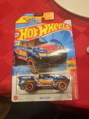HOT WHEELS BAJA TRUCK, 1:64 DIECAST PICKUP, LET'S RACE SERIES