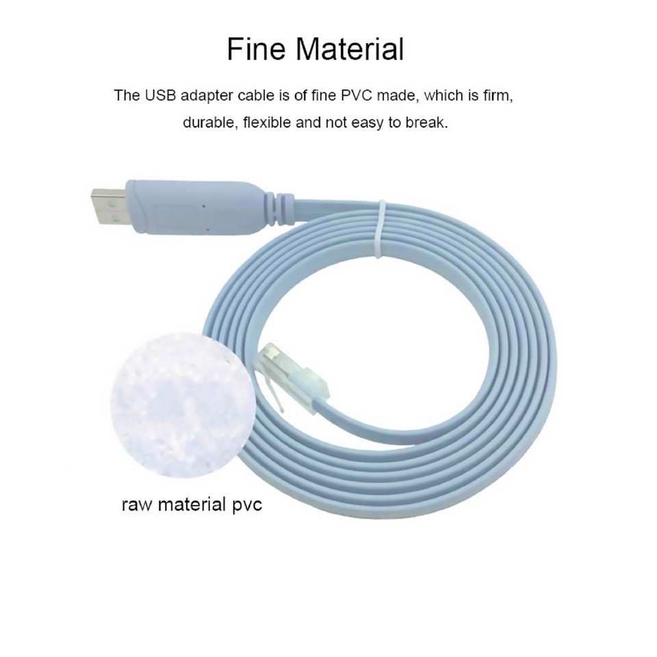 USB RJ45 Network Switch Cable For Cisco H3C Router Rollover Console ...