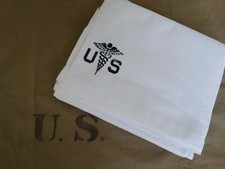 US Army Medical Corps Bett (Lit) Drap Mash Marines Usmc Bleu Marine WWII Hôpital