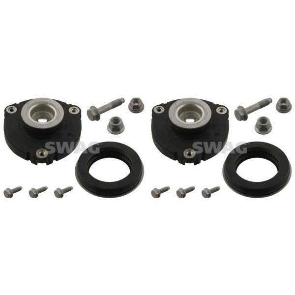 2X Swag Reparatursatz FederbeinstüTzlager Vorne FüR Skoda Fabia II 542 545 5J VW-image