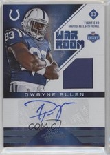 2012 Absolute War Room Materials Prime Signatures 5/25 Dwayne Allen #14 Auto 0c2