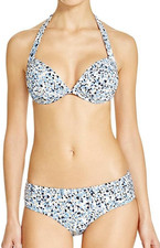 Michael Kors Chilitington Navy Bikini Set Halter Bra Top XS or S or Bottom M
