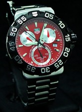 Tag Heuer Formula 1 Chronograph Prof Ref.CAH1112 Red Dial Date Swiss Watch