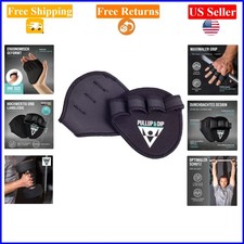 Neoprene Grip Pads for Weightlifting  Calisthenics, Adult Unisex, Black