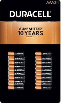 Duracell CopperTop Alkaline Batteries with Duralock Power Preserve Technology