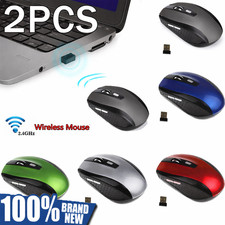 BUY 1 GET 1 FREE Wireless Mouse PC MAC/Laptop Computer MULTIPLE COLORS NEW