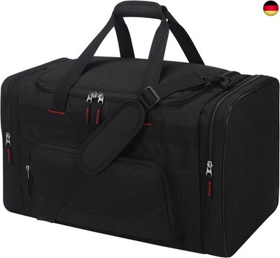ZZY 55L Sporttasche Herren mit 2 Seitentaschen große Reisetasche für Fitness, T