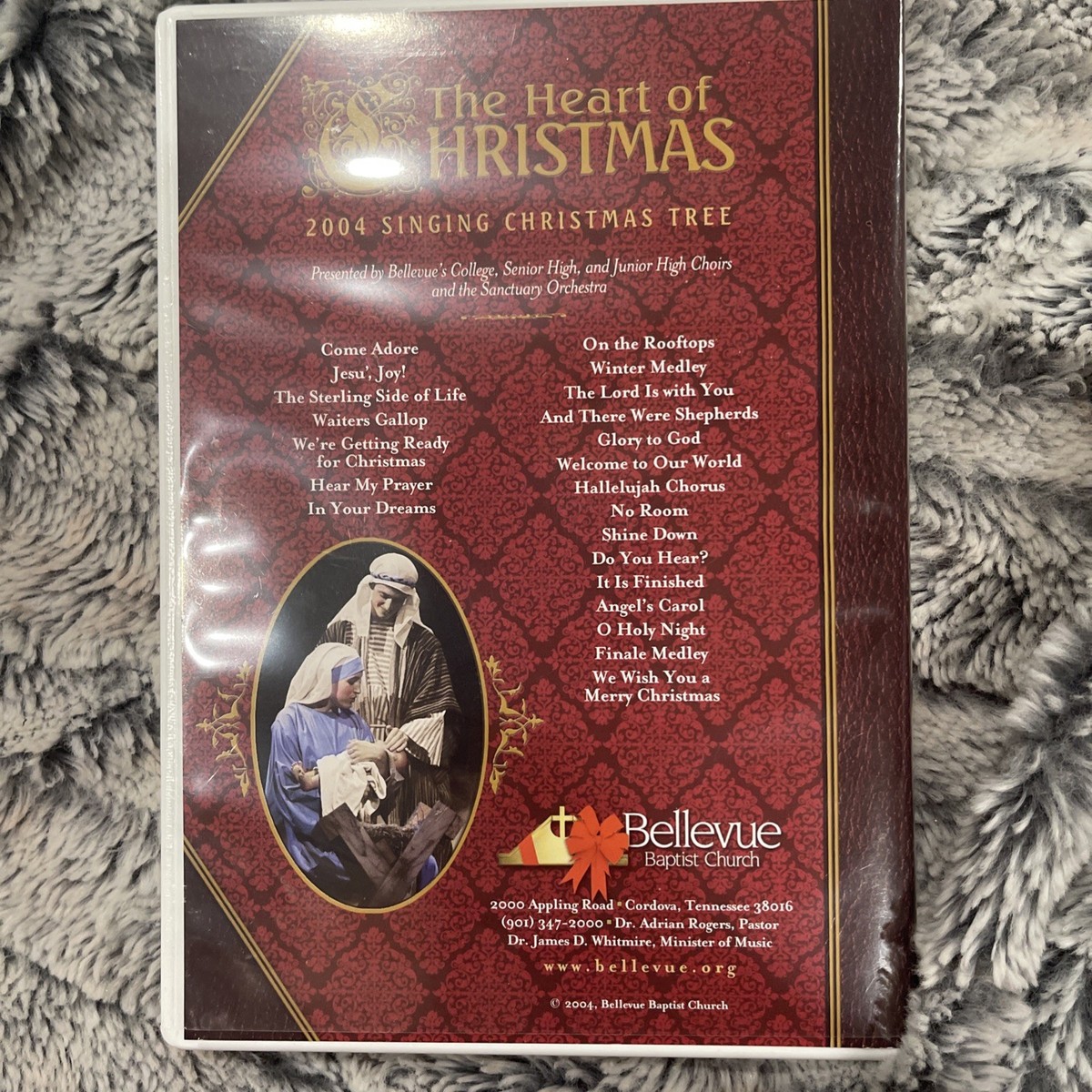 2004 The Heart of Christmas Singing Tree DVD Excellent Used