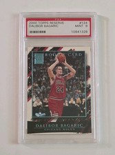 DALIBOR BAGARIC 2000-01 TOPPS RESERVE ROOKIE CARD #124 - #27/1499 - PSA GRADED 9. rookie card picture