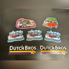 Lot of 7 NEW Dutch Bros Coffee Sticker Set