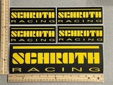 5 X Schroth Racing Box logo Stickers Tracked Shipping