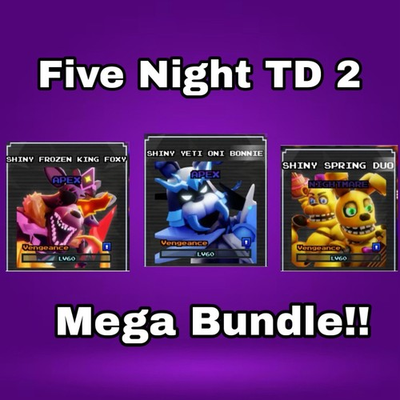 #ad Mega Bundle Fntd 2 Five Nights Tower Defense 2 Roblox $44.98
