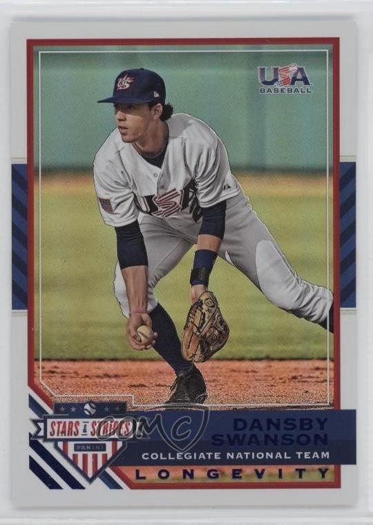 2017 USA Baseball Stars & Stripes Longevity /49 Dansby Swanson Rookie RC 0i76