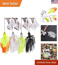 High-Quality 4PCS Buzzbait Set - Unique Sound and Reaction Strikes for Fishing