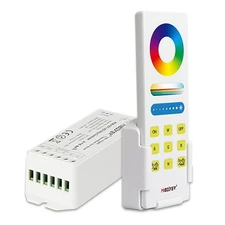 DC12-24V FUT043A+ Remote Control Indoor RGB CCT LED Controller Kit (5in1 Remo...