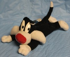 VINTAGE PLAY BY PLAY LOONEY TUNES SYLVESTER THE CAT PLUSH 7" LONG DATED 1996