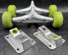 4 Kryptonics Skateboard Wheels With Trucks And  See Photos.