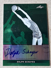 DOLPH SCHAYES 2013 Leaf Metal Basketball Autograph /10 Syracuse Nationals HOF