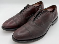 Allen Edmonds PARK AVENUE Burgundy Leather Cap-Toe Oxfords Men s 11D Dress Shoes