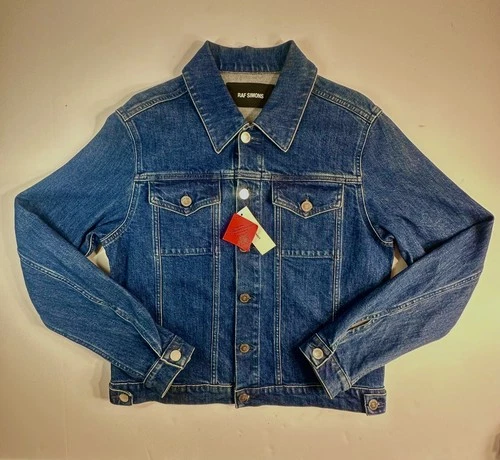 RAF SIMONS Men's Denim Slim Fit Navy Jacket. Size XS. NWT. SS20 201-720 - product listing photo