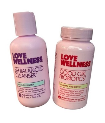 Love Wellness Women s Health Bundle Probiotics, Ph Balance Cleanser NEW