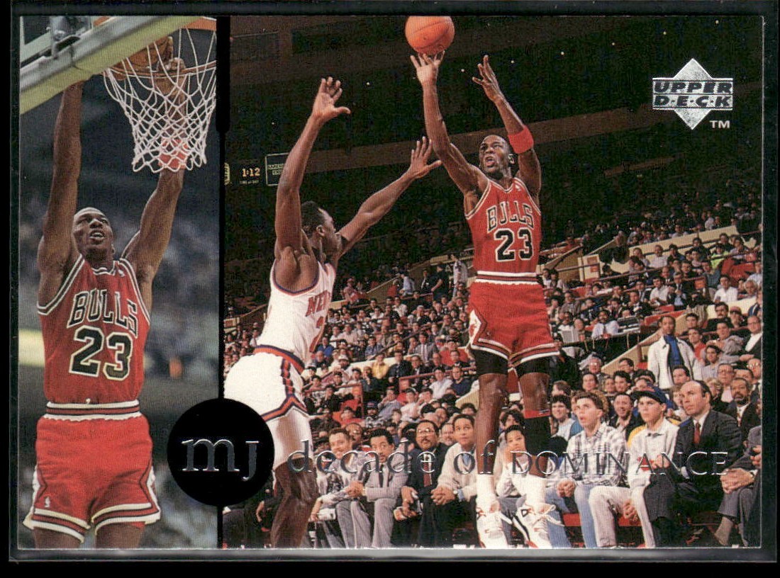 1994-95 Upper Deck Basketball Michael Jordan Decade of Dominance Rare Air #89