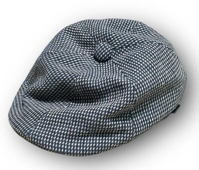 Bailey of Hollywood Newsboy Flat Cap Mens small DELLER plaid blue Hat