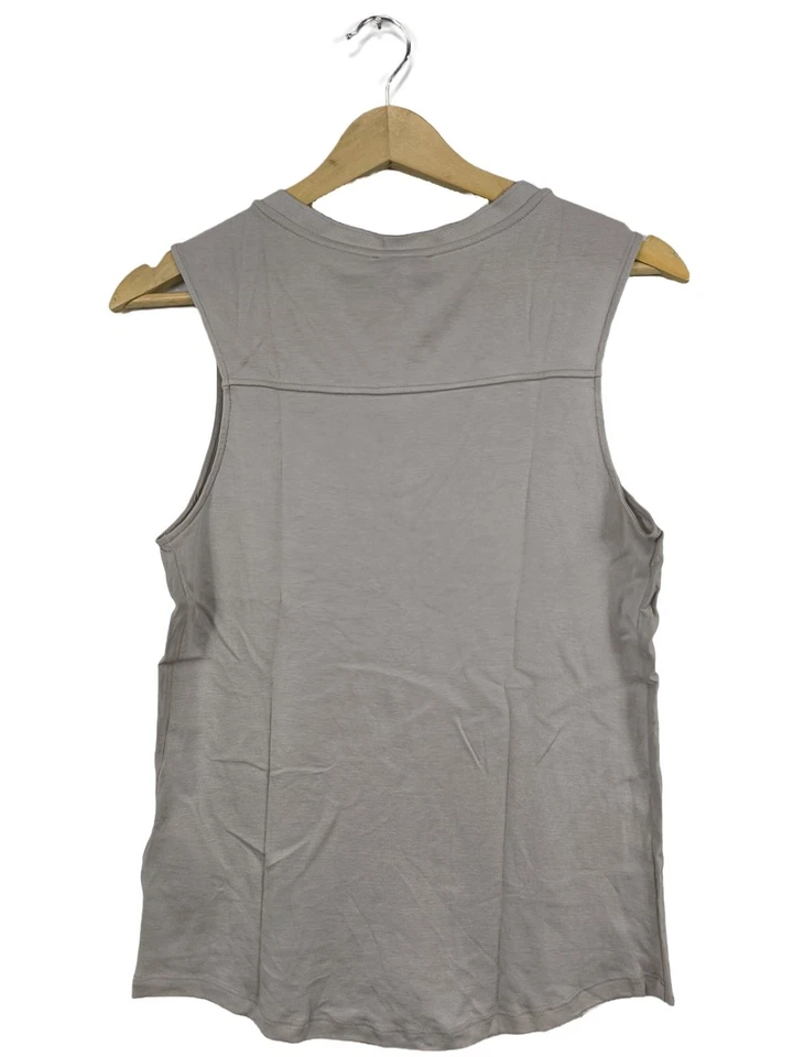 REISS Blusa sin mangas Mujeres Blusa Talla EU 36 gris claro look casual - Imagen 2 de 4