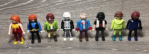 Set Of 8 Vintage Playmobil 3” Figures From Assorted Sets