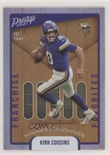 2021 Panini Prestige Franchise Favorites Kirk Cousins #15 0ik6