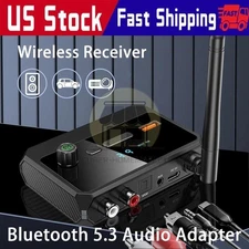 Bluetooth 5.3 Home Stereo Audio Receiver AUX USB Optical HD Music to RCA Adapter