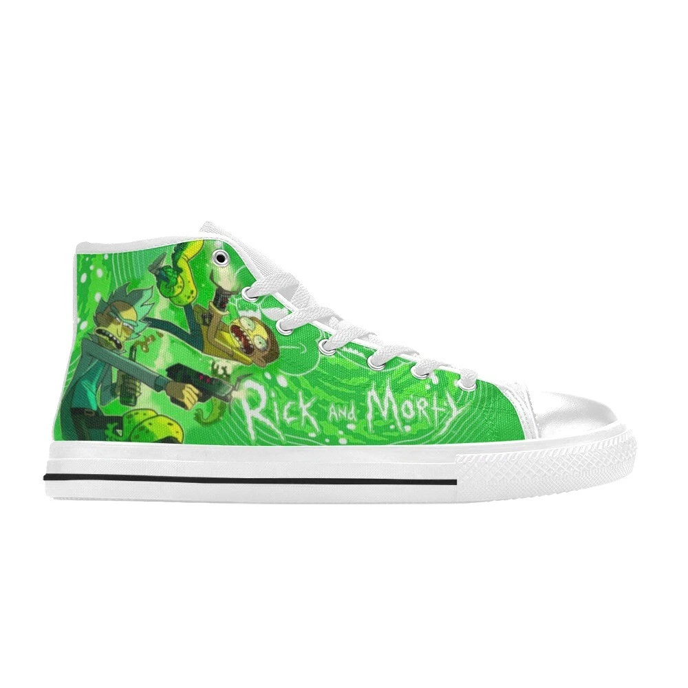 Green Rick And Rickandmorty High Top Sneaker