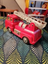 Camion Pompier 1960 Plastic Tole Pour Pieces 