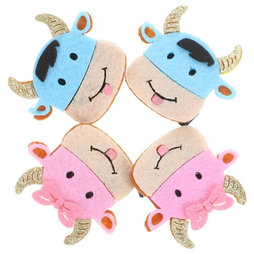 4Pcs New Year Kids Barrettes New Year Hair Barrettes Chinese New Year Favors - Picture 2 of 12