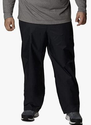 COLUMBIA Men s Waterproof Omni-Tech Rebel Roamer Breathable Black Pants Sz 3XLT