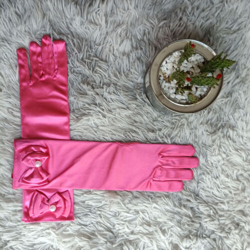 Stretch Satin Extra Long Gloves Wrist Elbow Opera Evening Party Fancy Costume - Picture 30 of 34