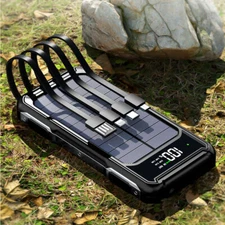 2025 Super 1000000mAh USB Portable Charger Solar Power Bank for Cell Phone Gift