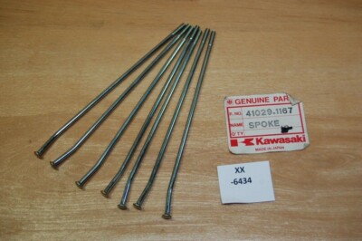 Kawasaki 41029-1167 7 Stk SPOKE-INNER,RR,LH,155MMX170D Genuine NEU