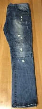 Research & Development R & D Medium Wash Distressed Denim Jeans 34X33 Metal