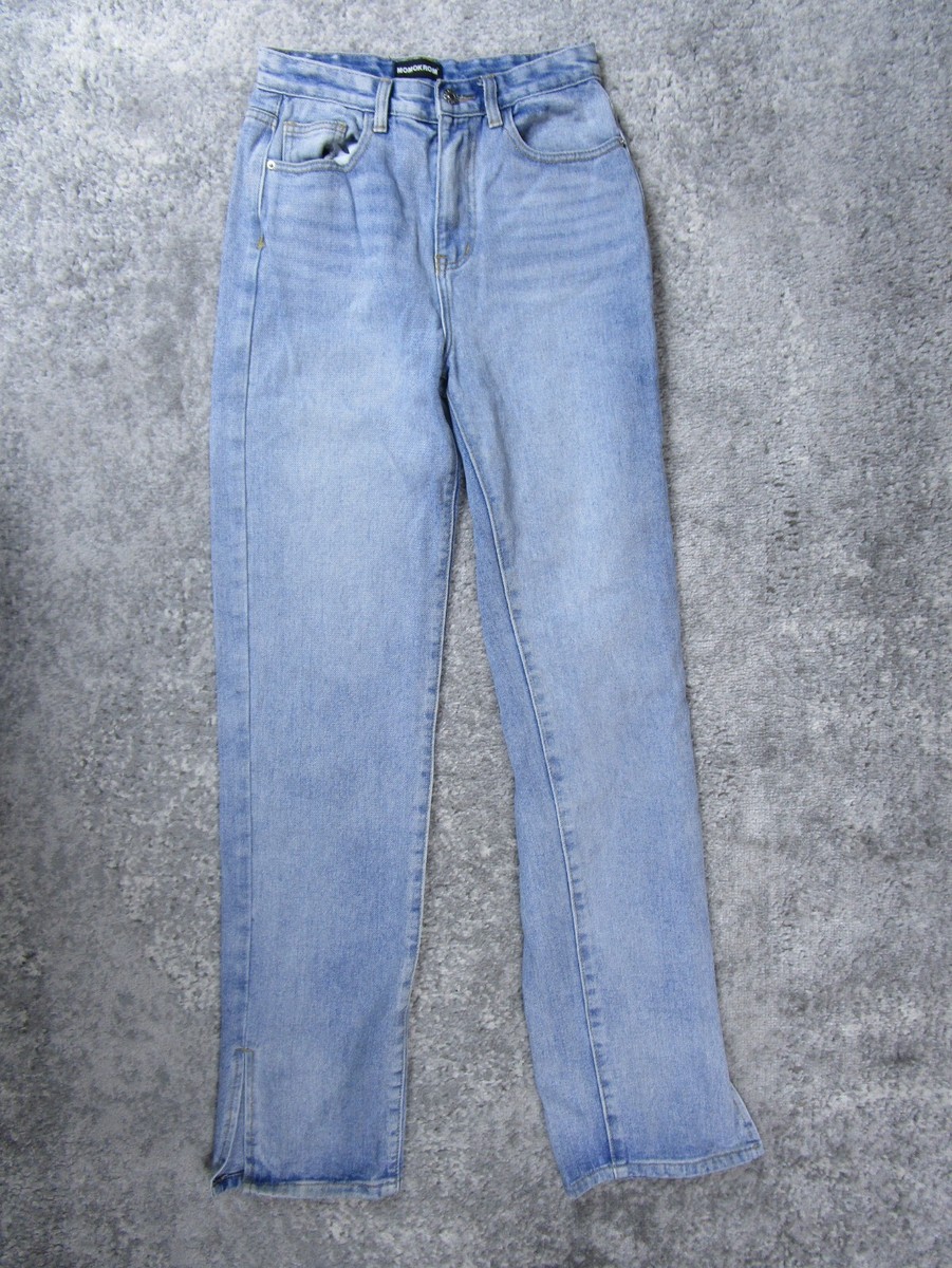 MOMOKROM Jeans Womens EU 8 Hi-Rise Mom Denim Pants Blue