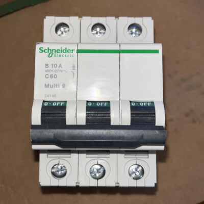 Schneider 480Y/277V Circuit Breaker B10A C60 Multi 9