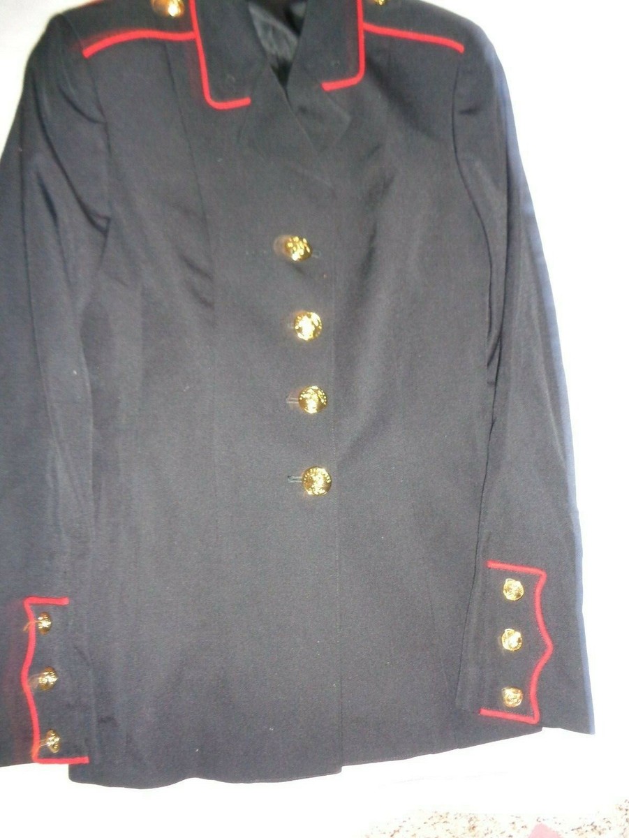 Marine Corps USMC Enlisted Female Woman's Dress Blues Uniform Blouse Coat 8MT | eBay Marine Corps USMC Enlisted Female Woman's Dress Blues Uniform Blouse Coat 8MT | eBay